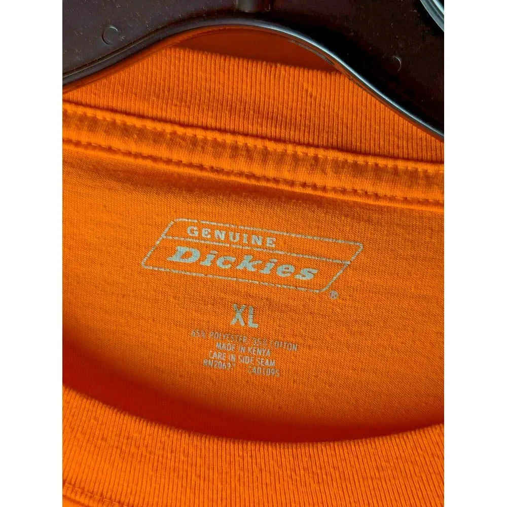 Genuine Dickies Mens Long Sleeve T Shirt‎ Enhanced Visibility Heavyweight XL - Picture 3 of 3